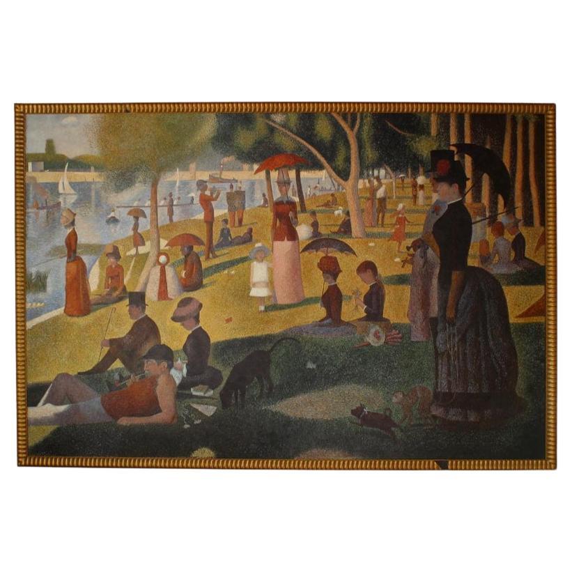 Hand-Painted Impressionist Painting from France, Late 20th Century