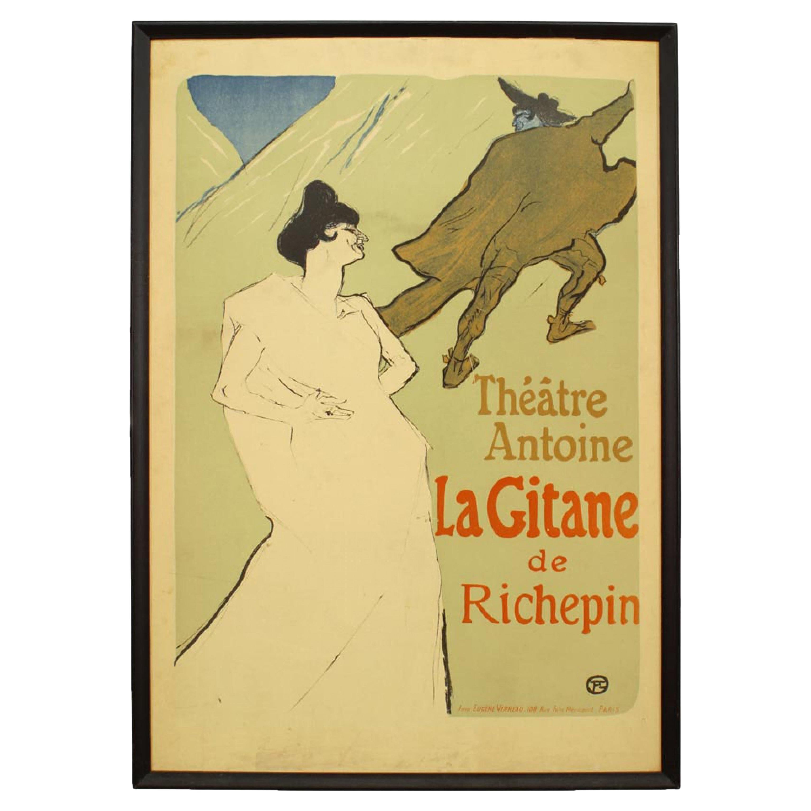 French Art Nouveau Women Portrait Poster