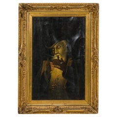 Victorian Oil Portrait of Bearded Man, Late 19th Century, Gilt Frame