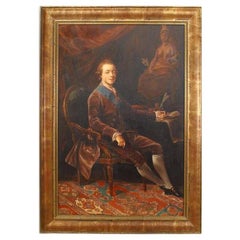 18th Century Style Portrait of Pavel Pavlovic, Hand-Crafted, Baltic
