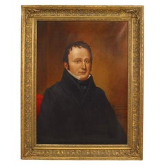 Hand-Painted Portrait of Mordecai Noah in Victorian Style