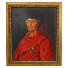 Catherine the Great Portrait, Classical Style, Antique, 43x37.5 Inches