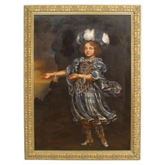 Rococo Style Painting of Young Rospigliosi Boy, Late 20th Century