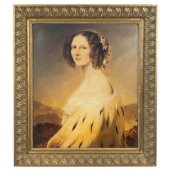 Elena Pavlovna Portrait, Victorian Style, Hand-Crafted, 20th Century
