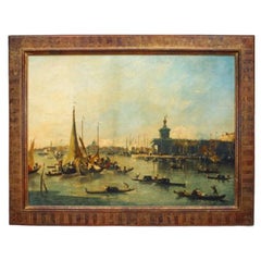 Kopie einer Meereslandschaft „ Venedig, Die Dogana mit dem Guidecca“