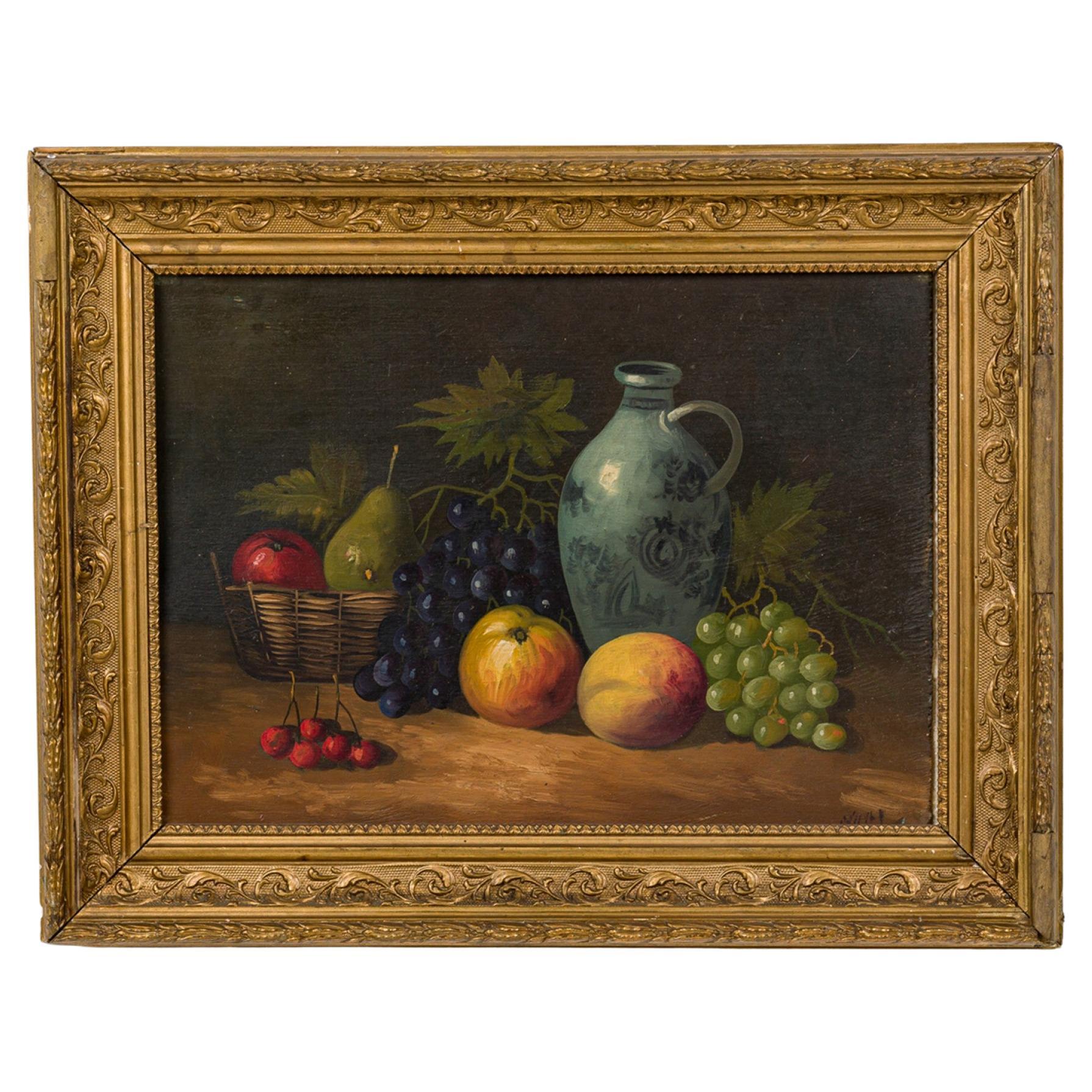 Italian Renaissance Style Still Life Painting, 20th Century