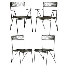 Set of 12 Maurizio Tempestini for Salterini Ribbon Dining Chairs with Seats