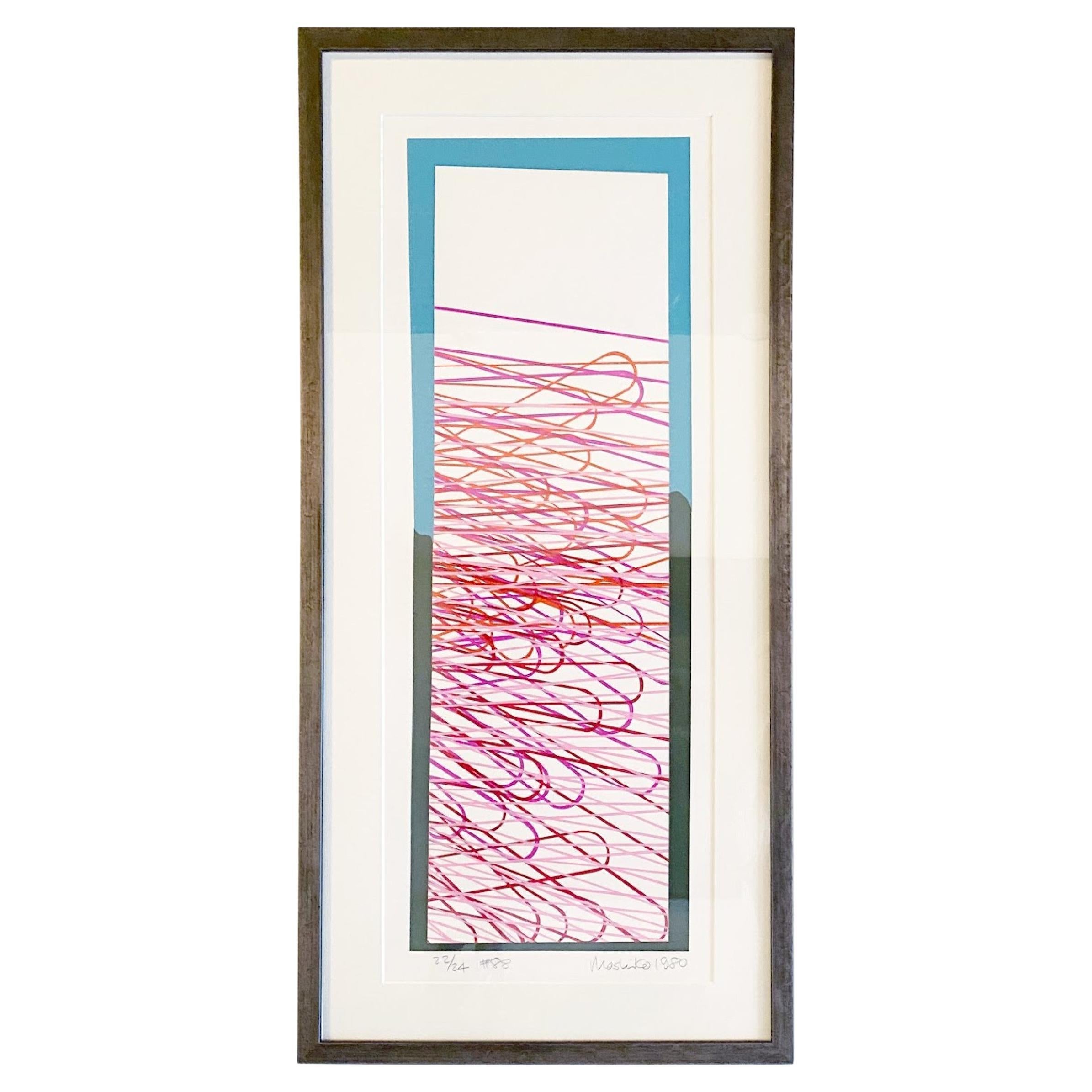 Mashiko Japanese Abstract Expressionist Serigraph, Titled #88