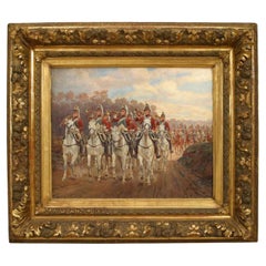 Quadro di Regime Francese Vittoriano per Cavalli