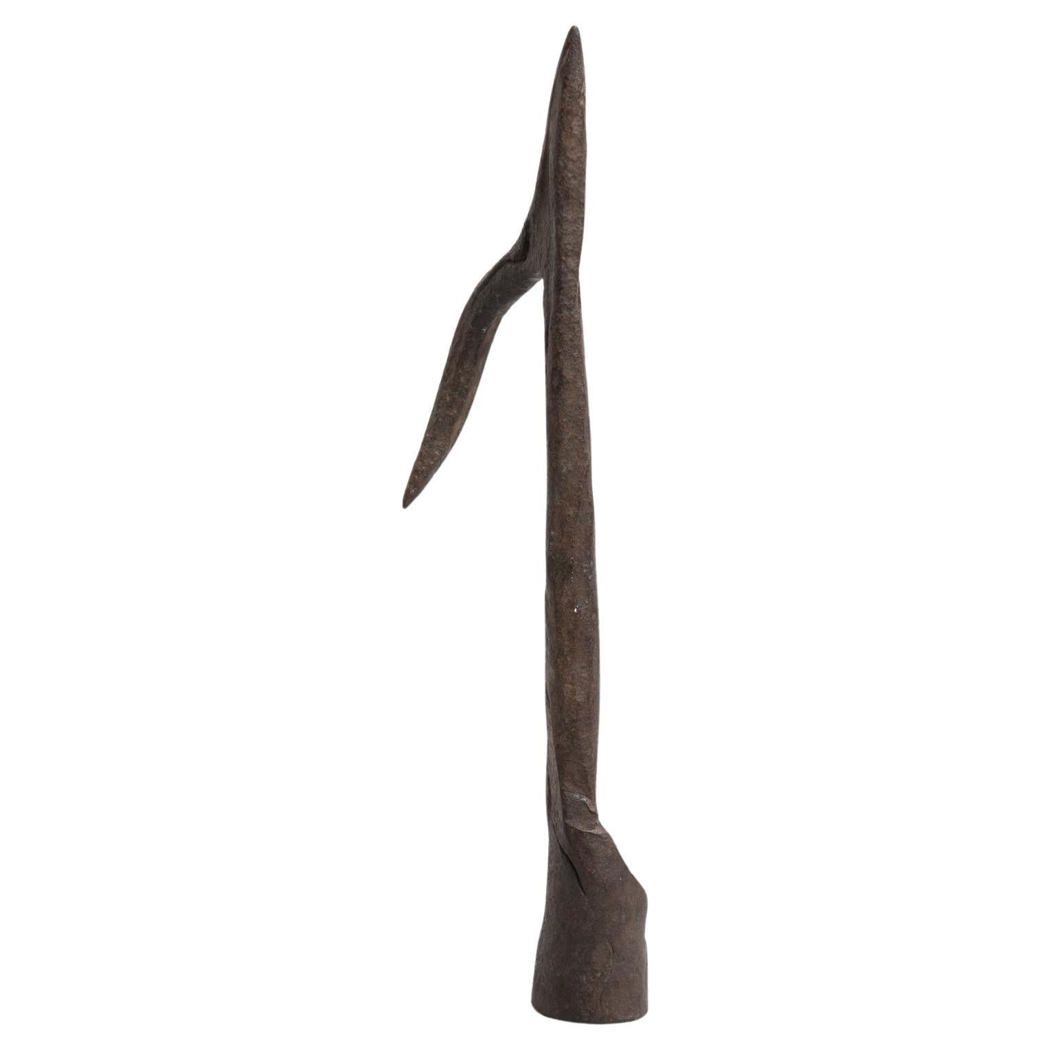 Antique Metal Harpoon from Spain, Early 19th Century, Folk Art Style For Sale