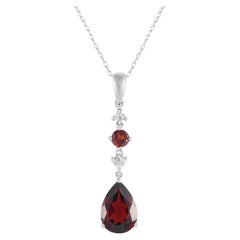 LB Exclusive 14K White Gold 0.05ct Diamond Pendant Necklace PD4-16247WGA