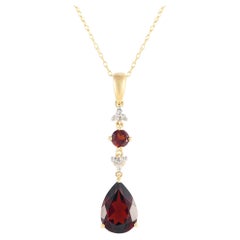 LB Exclusive 14K Gelbgold 0,05ct Diamant-Anhänger Halskette PD4-16247YGA