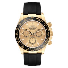 Rolex Daytona Yellow Gold Champagne Dial Mens Watch 116518 Box Card
