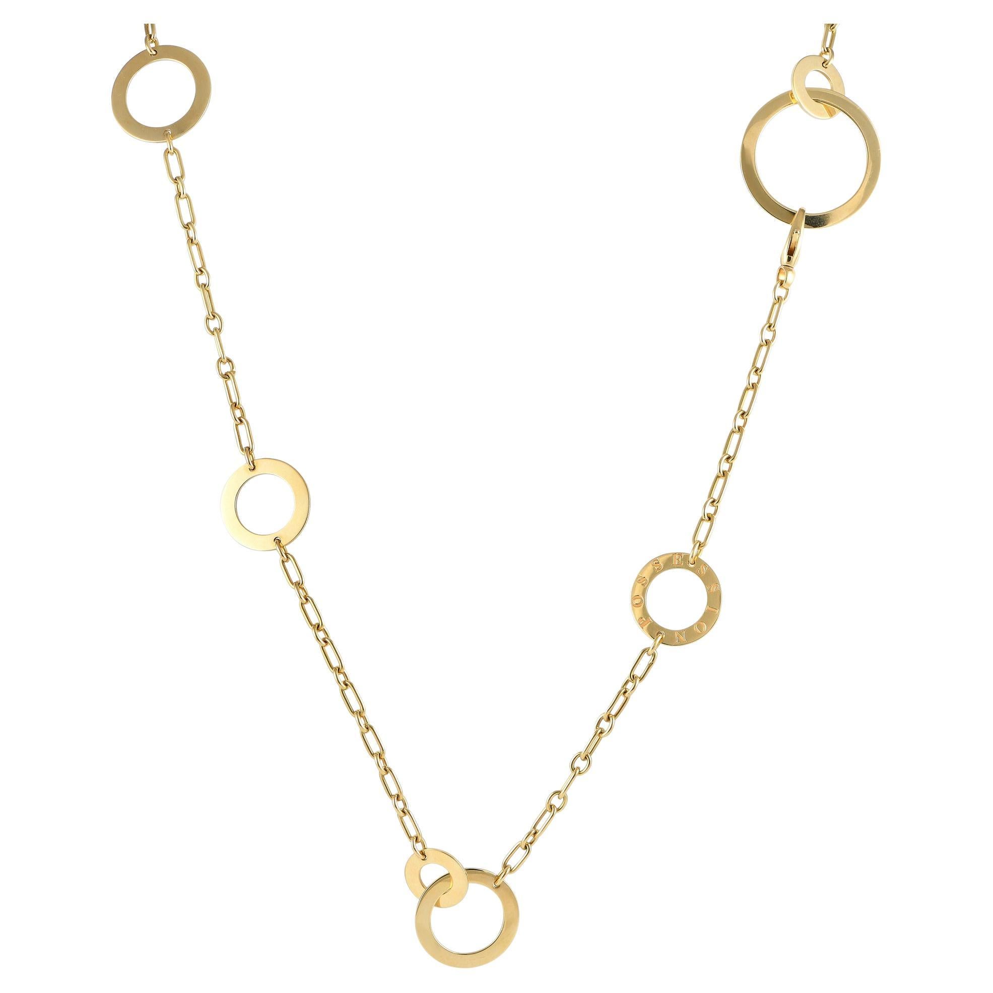 Piaget Possession 18K Yellow Gold Long Necklace For Sale