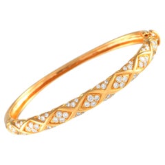 Van Cleef & Arpels Bracelet en or jaune 18 carats avec diamants de 1,80 carat