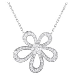 Used Van Cleef & Arpels Van Cleef & Arpels 18K White Gold 2.37ct Diamond Necklace