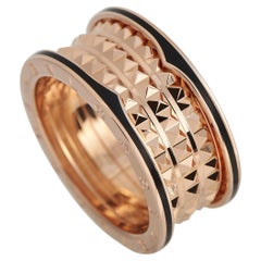 Bvlgari B.zero1 Rock 18K Rose Gold Ceramic Four-Band Ring BV01-020824