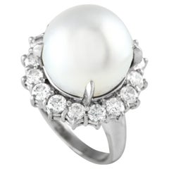 LB Exclusive Bague cocktail diamant et perle 1,99 carat MF20-021324