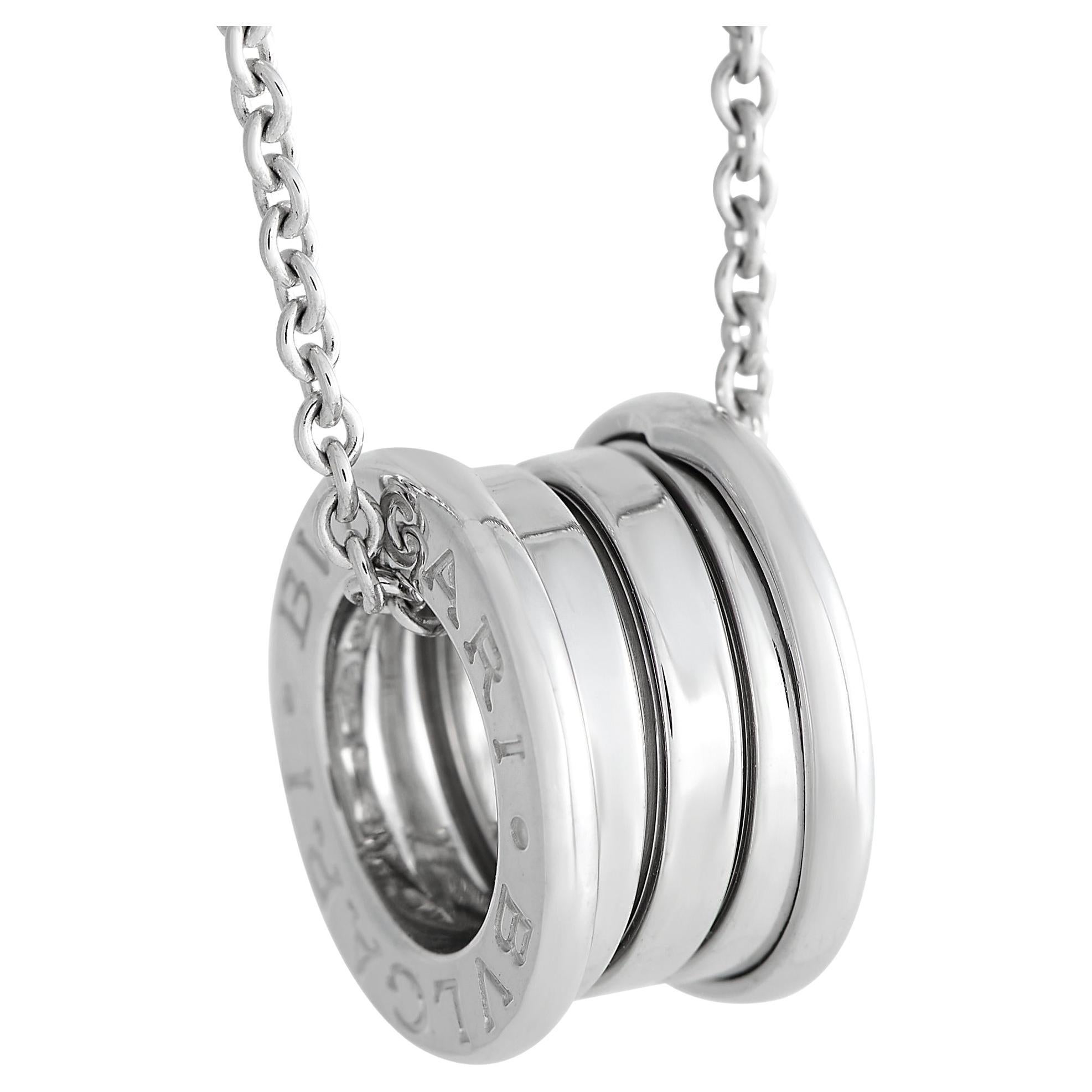 Bvlgari B.Zero1 18K White Gold Necklace