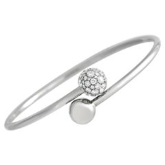 Tiffany & Co. Bracelet jonc de dérivation HardWear en or blanc 18 carats avec diamants