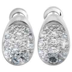 Boucles d'oreilles en cristal de roche en or blanc 18K de Cartier Myst