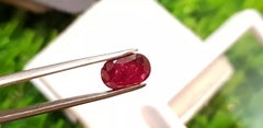 2.30cts Mozambique Blood Red Unheated Ruby Cut Stone 100% Natural Certified