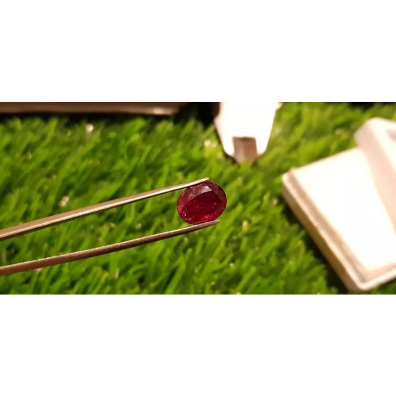 Mozambique Ruby 3.45cts Unheated 100% Natural Blood Red IGI Certified AAA+