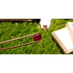 Rubino del Mozambico 3,45cts non riscaldato 100% naturale rosso sangue IGI certificato AAA+