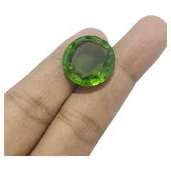 Burma Peridot 26Cts Cut Stone Natural Green Peridot Vintage Collecton