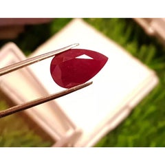 Rubino del Mozambico 4,55 ct rosso porpora 100% naturale certificato IGI Pietra tagliata di rubino