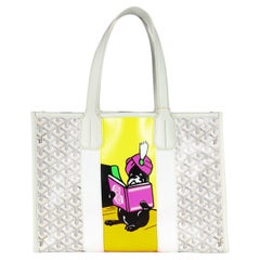 Goyard Blanco Goyardine Bulldog Villette Tote