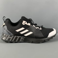 ADIDAS TERREX TWO GTX Size 10.5 Black White Nylon Lace Up Sneakers