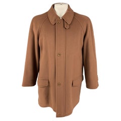 BURBERRY LONDON Size XL Brown Not Listed Zip & Buttons Coat