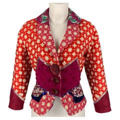 LOUIS VUITTON Size 6 Multi-Color Embroidered Polyester Blend Jacket