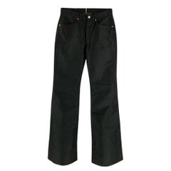 GUCCI Size 28 Black Cotton Bootcut Jeans