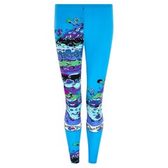 1960s Pucci Cerulean Blaue Leggings