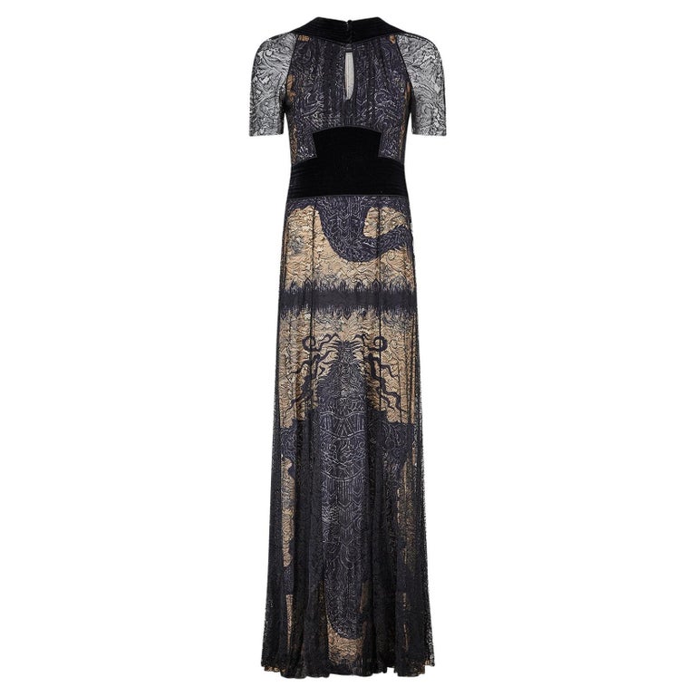 Fall 2008 Runway Jean Paul Gaultier Lace and Velvet Dress