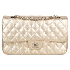 Chanel Timeless Borsa classica in pelle d
agnello metallizzata pallido-oro, 2006/2008