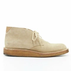 LOUIS VUITTON taupe sand epi suede crepe sole ankle desert boot UK5 EU39
