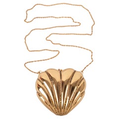 Azzaro Borsa/Minaudière in metallo dorato