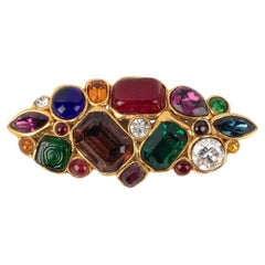Chanel Broche de metal dorado, años 1990