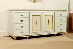 Remarkable Chest or Buffet by American of Martinsville in Cream Lacquer