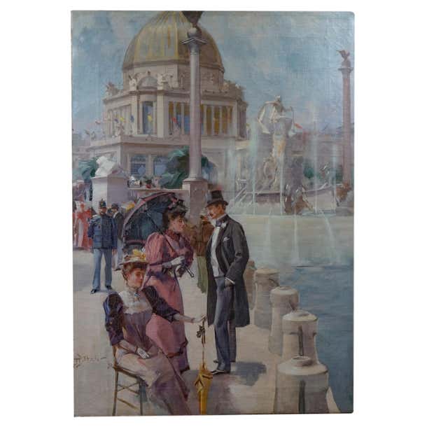 Hugh Ditzler - Period American Impressionist World Columbian Expositian ...