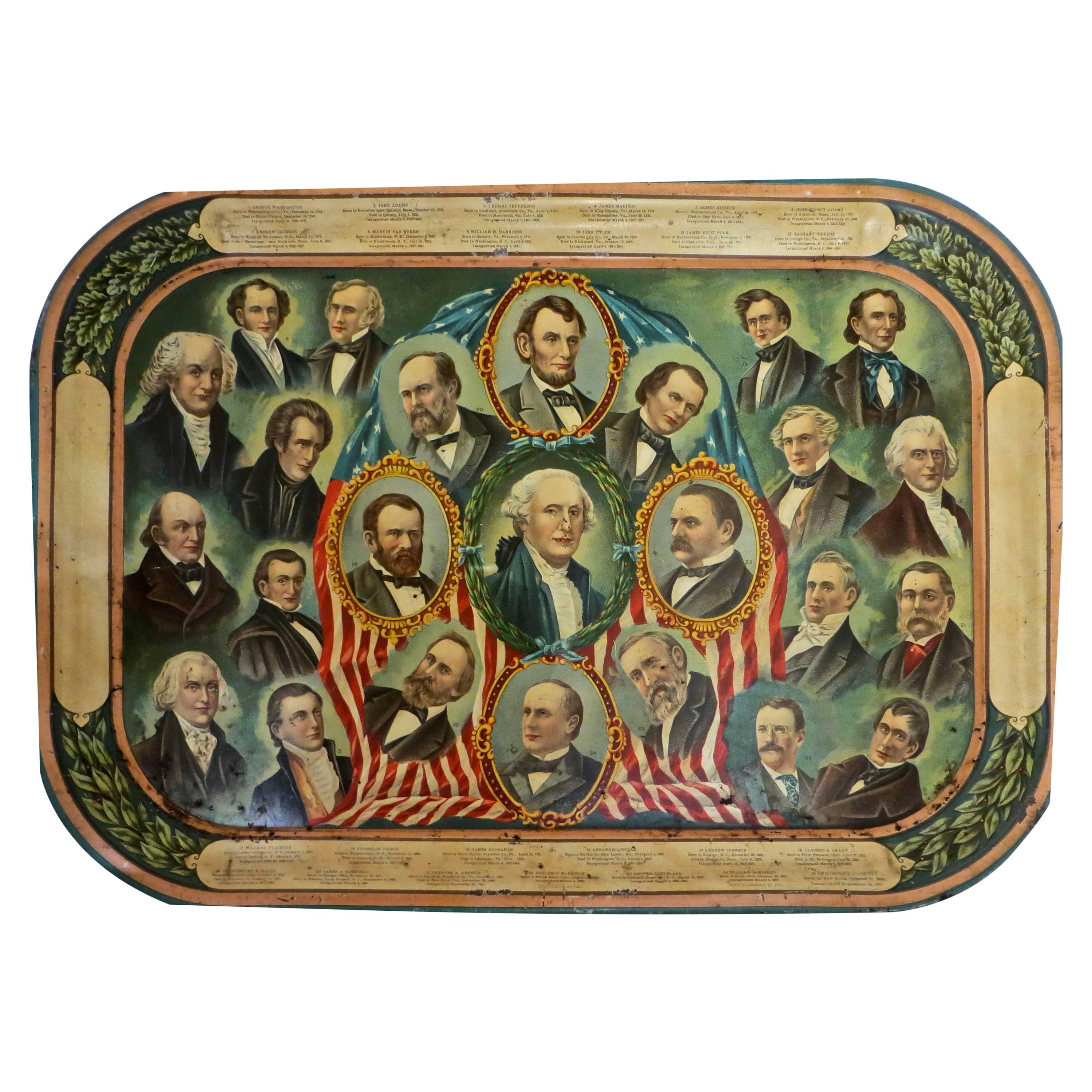 Presidential Serving Tray, circa 1902