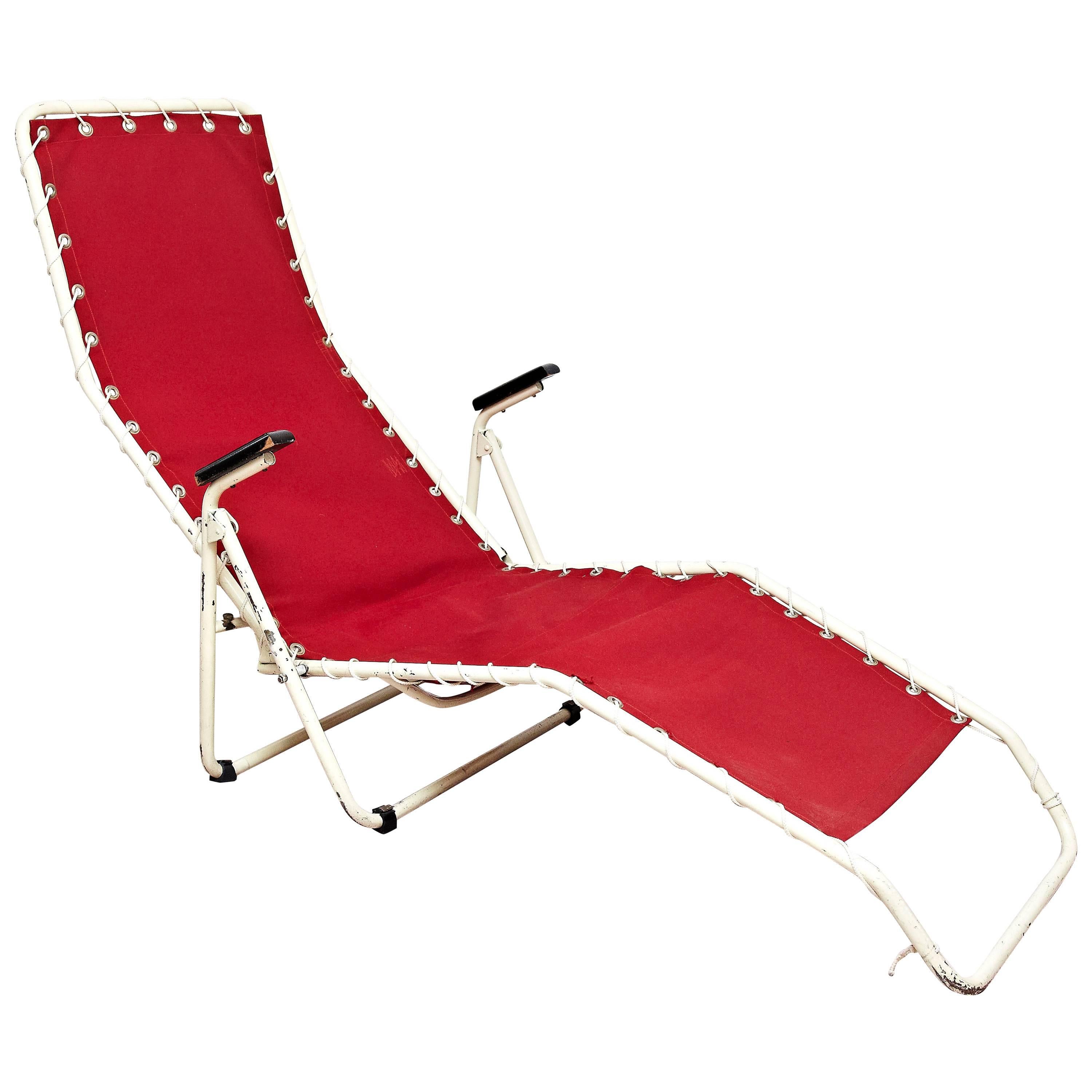 Red Lounge Chair from Everest, 1950s