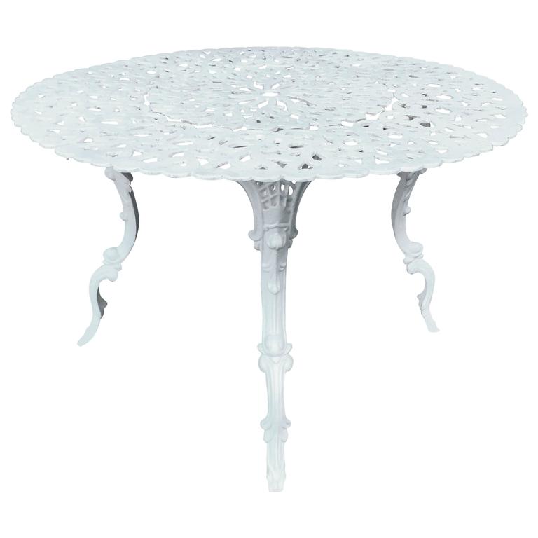 Cast Iron Garden Table With Dolphin Cabriole Legs For At 1stdibs Cast Iron Garden Table With Dolphin