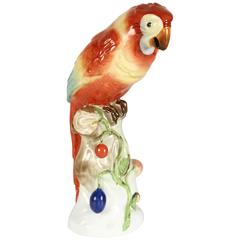 Vintage Sitting Parrot Figurine