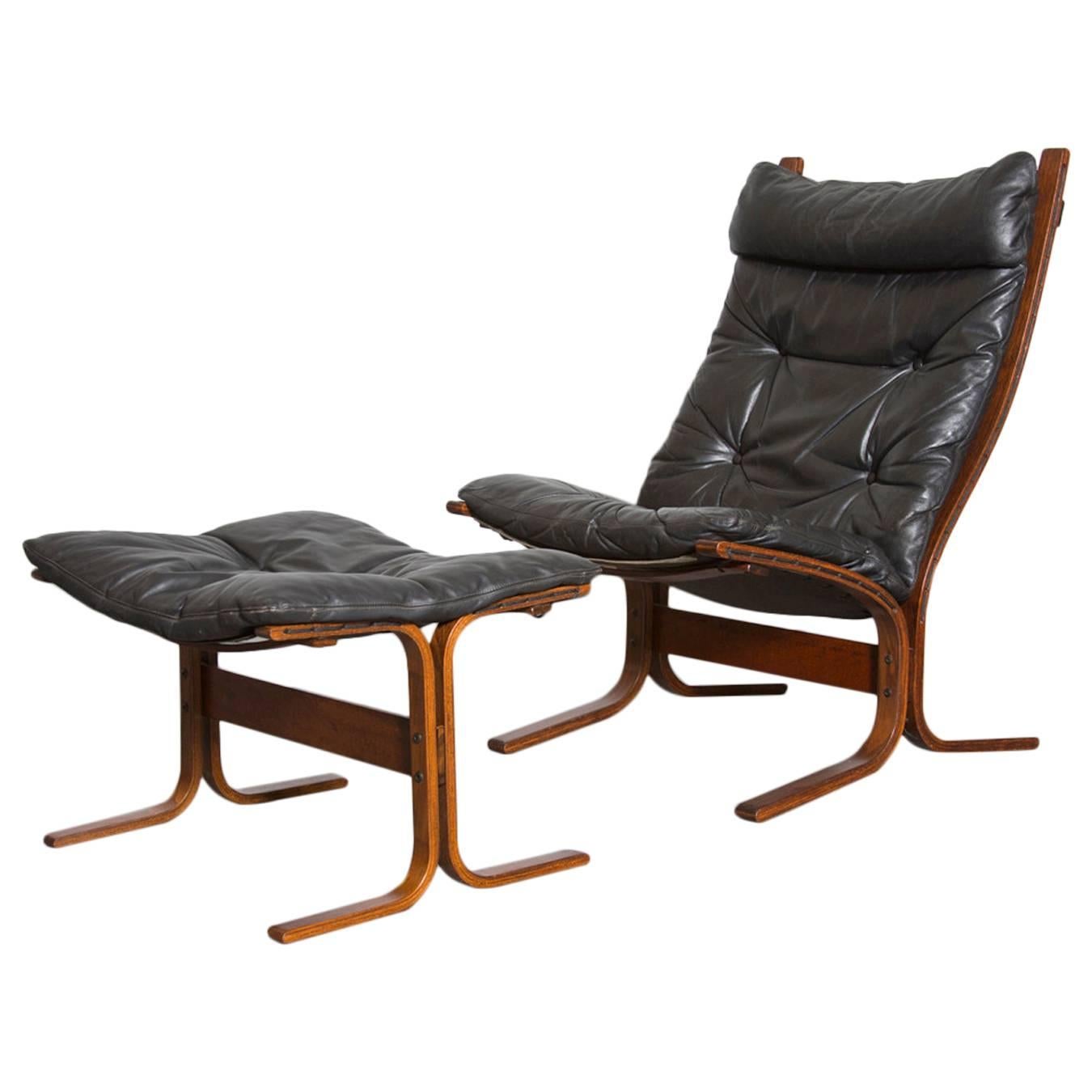 Westnofa "Siesta" Lounge Chair and Ottoman