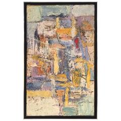 "Byzantium III" Abstract Tempera Painting by Howard Been, 1964, USA