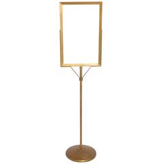 1930s Department Store Free Standing Metal Sign Stand
